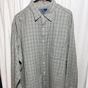 Ralph Lauren Lowell Sport 2 Ply Cotton Button Up Shirt 2XL